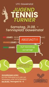 Jugend Tennisturnier 2024 (nur green Court)